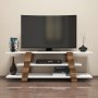 HANAH HOME TV polica Flower Walnut White - slika 3