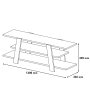HANAH HOME TV polica Flower Walnut White - slika 4