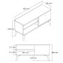 HANAH HOME TV polica Retro 1552 - slika 5