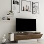 HANAH HOME TV polica Matera Walnut White - slika 3
