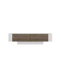 HANAH HOME TV polica Matera Walnut White - slika 1