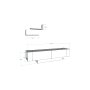 HANAH HOME TV polica Matera Walnut White - slika 4