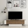 HANAH HOME TV polica Matera Walnut White - slika 2