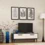 HANAH HOME TV polica Leni Anthracite White - slika 3