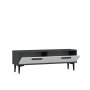 HANAH HOME TV polica Leni Anthracite White - slika 1
