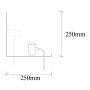 OPVIQ Zidna lampa Tokyo 500 R Black - slika 3
