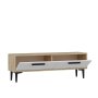 HANAH HOME TV polica Leni Sapphire Oak White - slika 1