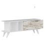 HANAH HOME TV polica Liberty White Marble - slika 1