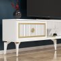 HANAH HOME TV polica Nil White Gold - slika 3