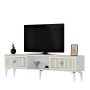 HANAH HOME TV polica Nil White Gold - slika 5