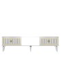 HANAH HOME TV polica Nil White Gold - slika 1