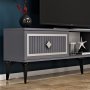 HANAH HOME TV polica Nil Anthracite Silver - slika 3