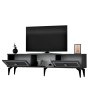 HANAH HOME TV polica Nil Anthracite Silver - slika 4