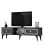 HANAH HOME TV polica Nil Anthracite Silver - slika 5