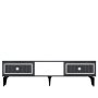HANAH HOME TV polica Nil Anthracite Silver - slika 1