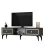 HANAH HOME TV polica Nil Anthracite Gold - slika 5