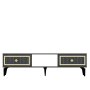 HANAH HOME TV polica Nil Anthracite Gold - slika 1