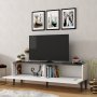HANAH HOME TV polica Draw White Black Marble - slika 5