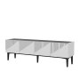 HANAH HOME TV polica Draw White Black Marble - slika 1