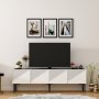 HANAH HOME TV polica Draw White Black Marble - slika 2