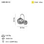 OPVIQ Zidna lampa Herman 80 19 - slika 3