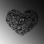 OPVIQ Zidna lampa Musical Heart - slika 4