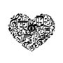 OPVIQ Zidna lampa Musical Heart - slika 5