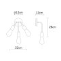 OPVIQ Zidna lampa Harput N 1337 - slika 3