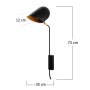 OPVIQ Zidna lampa Kesik 4951 - slika 3