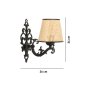 OPVIQ Zidna lampa Claire Coral Black Oak - slika 5