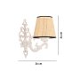 OPVIQ Zidna lampa Claire Coral Natural White - slika 5