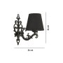 OPVIQ Zidna lampa Claire Black - slika 4