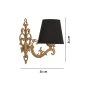 OPVIQ Zidna lampa Claire Black Gold - slika 4