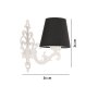 OPVIQ Zidna lampa Claire Black White - slika 4