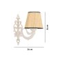 OPVIQ Zidna lampa Lily Coral Natural White - slika 5