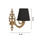 OPVIQ Zidna lampa Lily Black Gold - slika 4