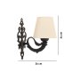 OPVIQ Zidna lampa Lily Cream Black - slika 4