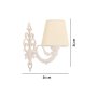 OPVIQ Zidna lampa Lily Cream White - slika 4