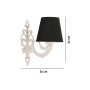 OPVIQ Zidna lampa Lily Coral Black White - slika 5
