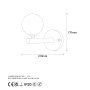 OPVIQ Zidna lampa Domino 11033 - slika 5