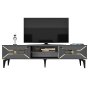 HANAH HOME TV polica Yumedi Anthracite Gold - slika 3