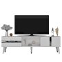 HANAH HOME TV polica Vania White Silver - slika 4