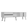 HANAH HOME TV polica Vania White Silver - slika 1