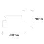 OPVIQ Zidna lampa Denge 3435 - slika 3