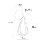 OPVIQ Zidna lampa Fetiye N 1120 - slika 5