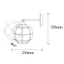OPVIQ Zidna lampa Fellini MR 882 - slika 5