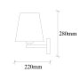 OPVIQ Zidna lampa Profil 4663 - slika 3