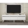 HANAH HOME TV polica River White - slika 2