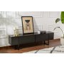 HANAH HOME TV polica Serenity Wood Black Black - slika 5