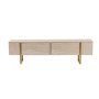 HANAH HOME TV polica Serenity Travertine Gold - slika 1